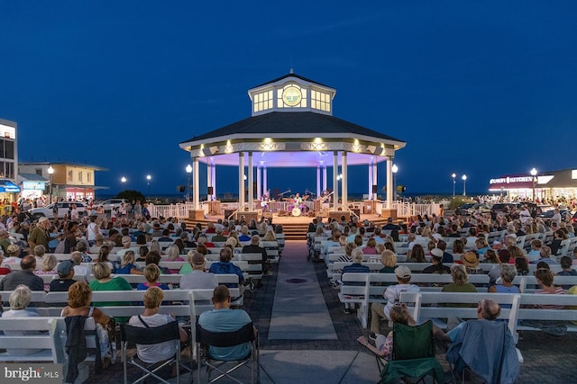 view of community with a gazebo