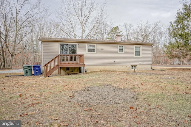 view of back of property