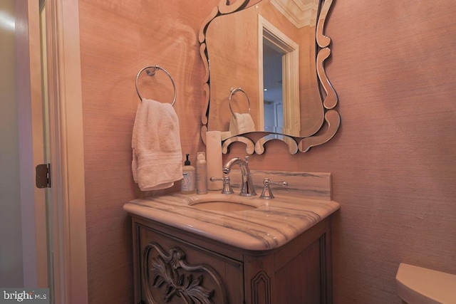 half bath with vanity