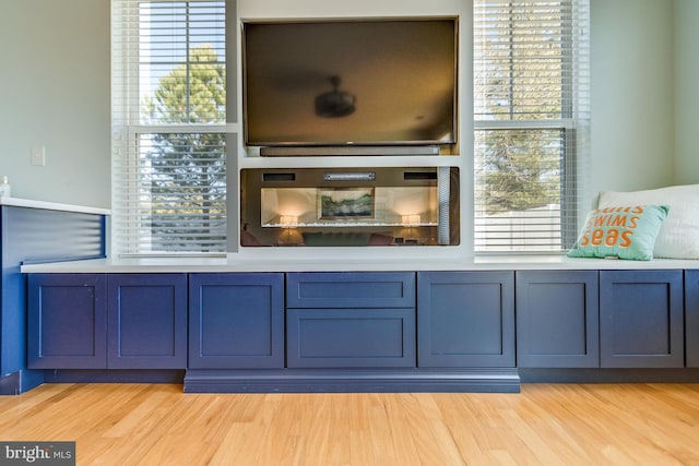 interior details with wood finished floors