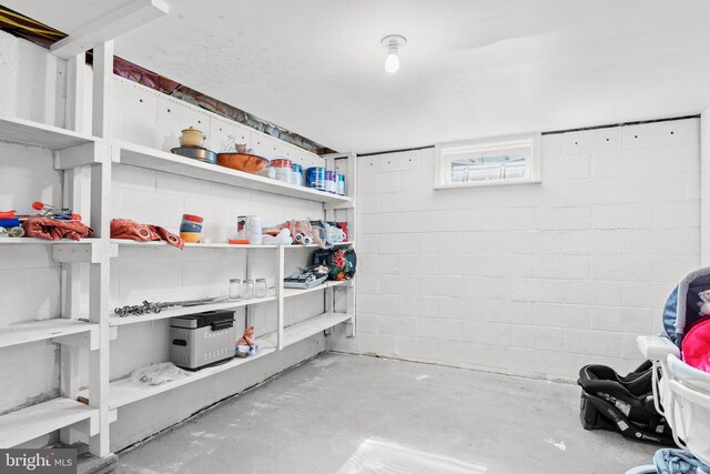 view of storage room