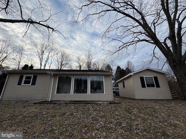 view of rear view of house