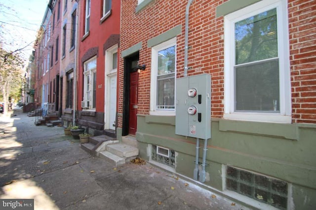 view of property featuring entry steps