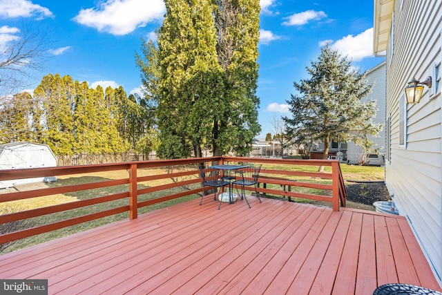 view of wooden terrace