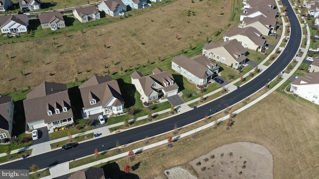 drone / aerial view featuring a residential view