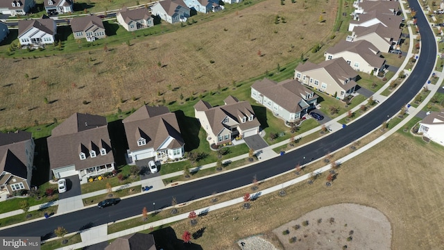 birds eye view of property featuring a residential view