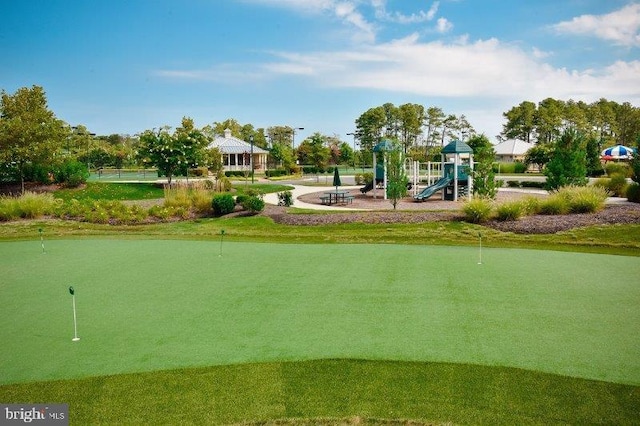 view of property's community with playground community