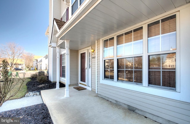 view of patio featuring covered porch