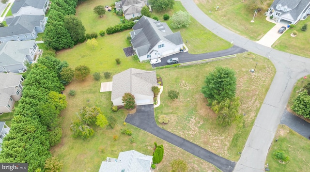 bird's eye view featuring a residential view