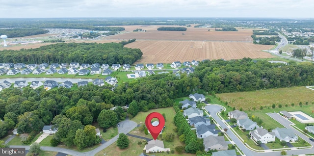 aerial view featuring a residential view