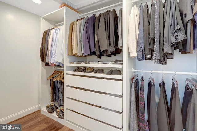 view of closet