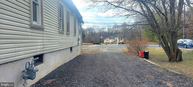 view of street featuring a residential view