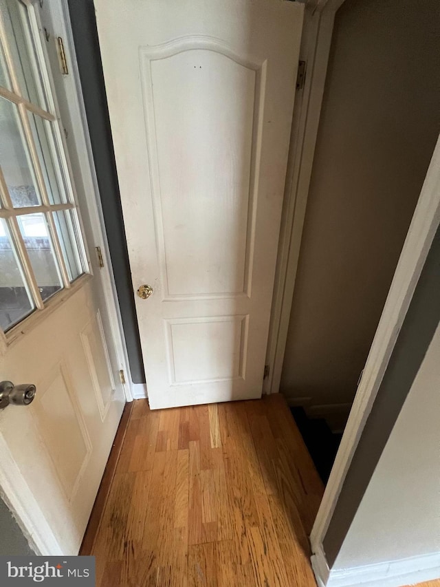 8211 Beach Dr, Baltimore, MD 21222 - doorway with wood finished floors