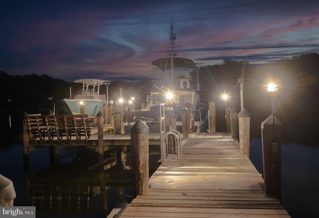 view of dock