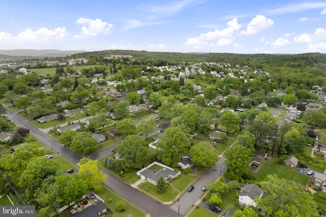 aerial perspective of suburban area