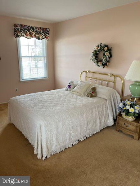 bedroom with carpet flooring