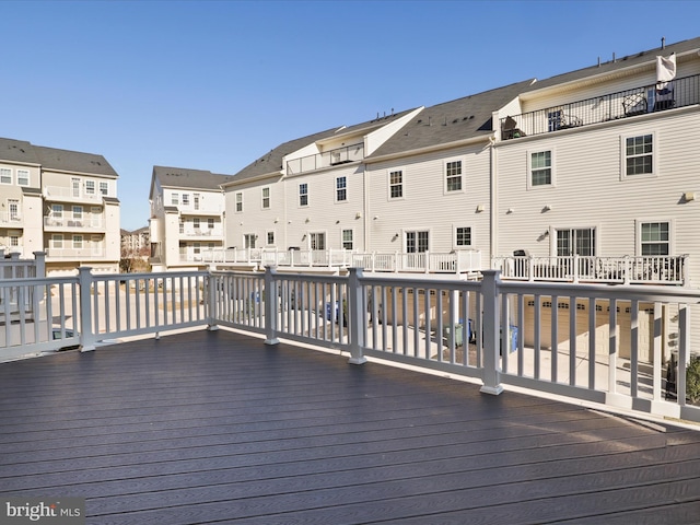 deck featuring a residential view