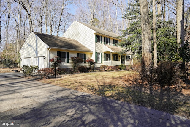 view of front of house with an attached garage