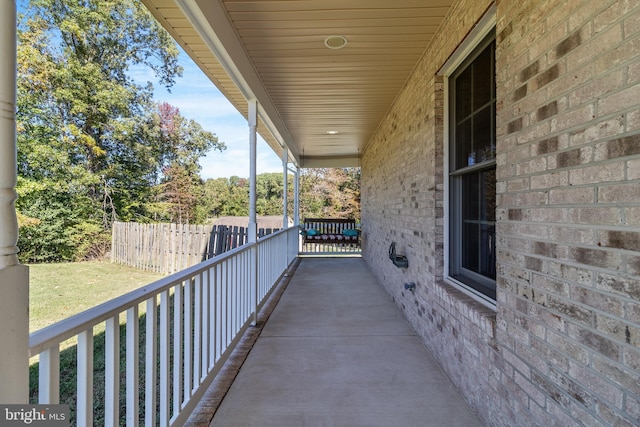 view of balcony