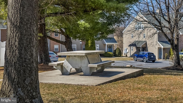 view of property's community featuring uncovered parking