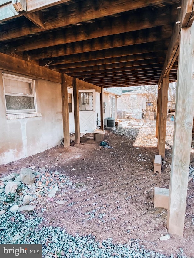 view of patio / terrace featuring central AC