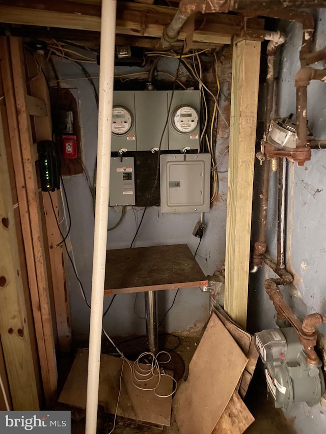 utility room featuring electric panel