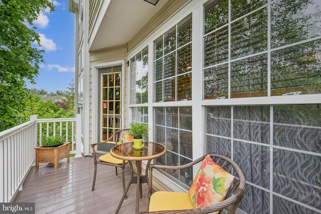 view of balcony