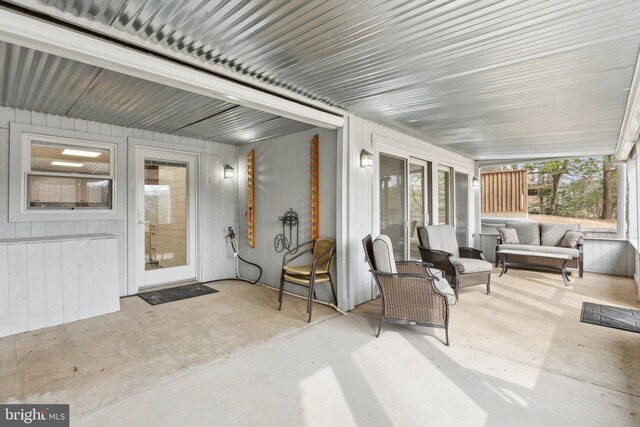 12106 Preston Dr, Lusby, MD 20657 - view of patio / terrace featuring an outdoor living space