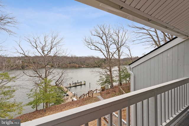 12106 Preston Dr, Lusby, MD 20657 - balcony with a water view