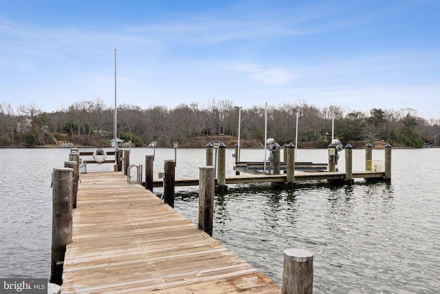 12106 Preston Dr, Lusby, MD 20657 - view of dock with a water view