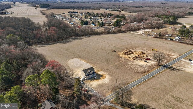 661 W Evens Rd, Felton, DE 19943 - aerial view of property and surrounding area featuring rural landscape