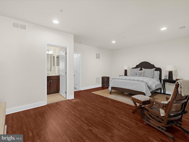 8512 Pine Springs Dr, Severn, MD 21144 - bedroom featuring wood finished floors, baseboards, and recessed lighting