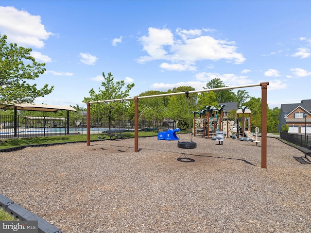 8512 Pine Springs Dr, Severn, MD 21144 - community play area featuring fence