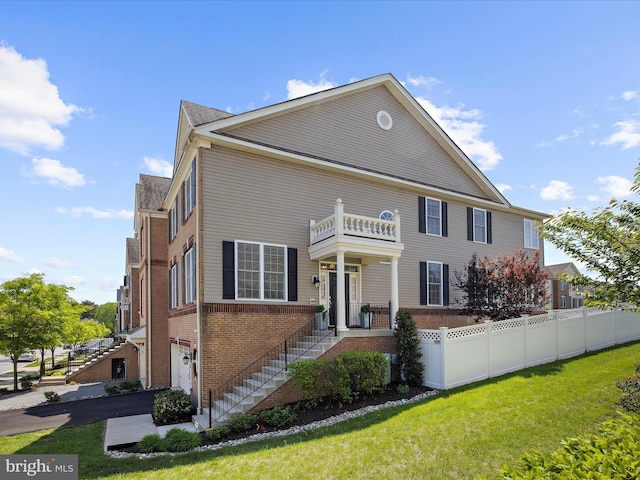 8512 Pine Springs Dr, Severn, MD 21144 - view of front of house featuring brick siding and a garage