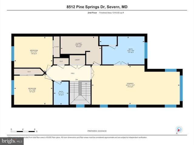 8512 Pine Springs Dr, Severn, MD 21144 - floor plan / room layout