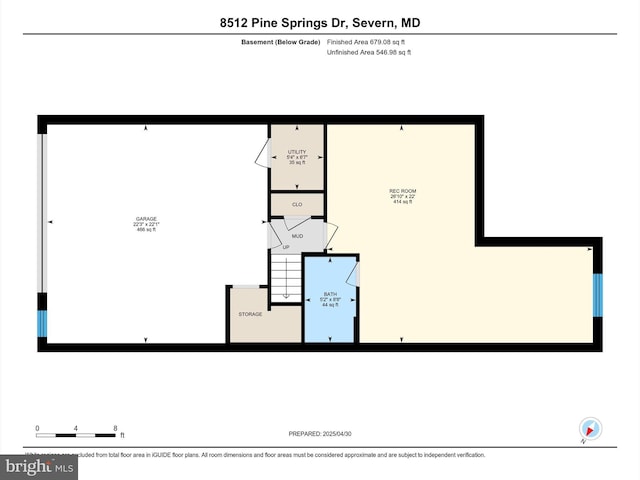 8512 Pine Springs Dr, Severn, MD 21144 - room layout