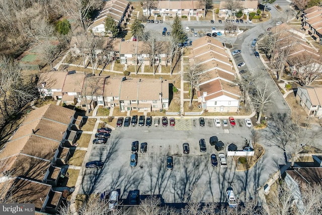 drone / aerial view featuring a residential view