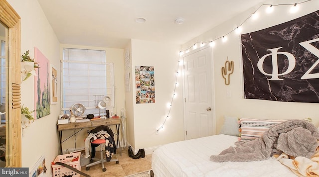 bedroom with baseboards