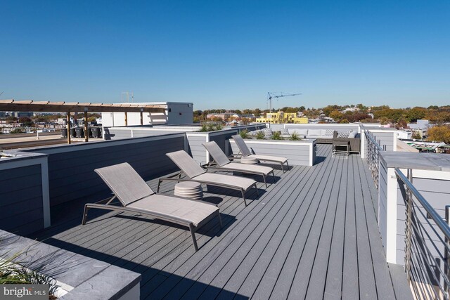 view of wooden terrace