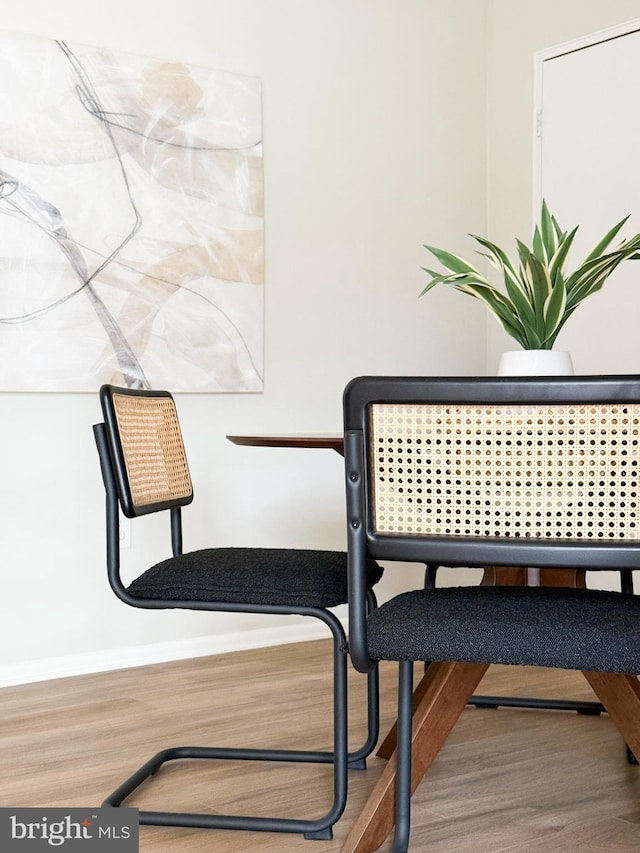 interior space featuring wood finished floors