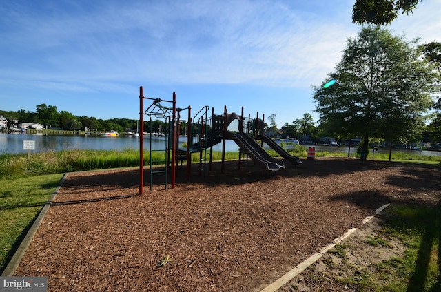 view of community jungle gym