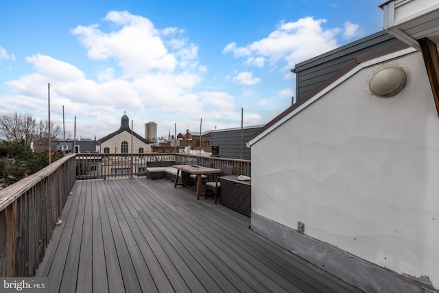 view of wooden terrace