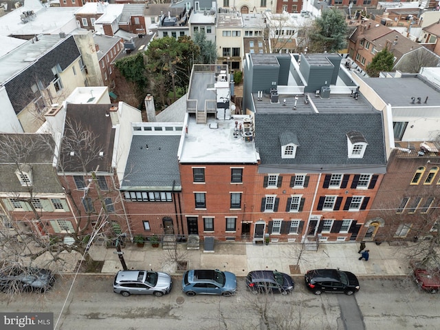 drone / aerial view featuring a residential view