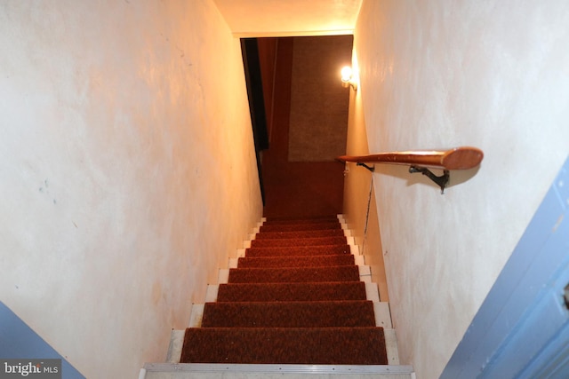 view of stairway