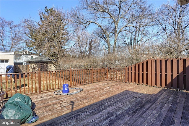 view of wooden terrace