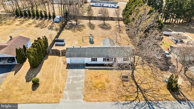 birds eye view of property