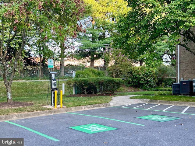 view of uncovered parking lot