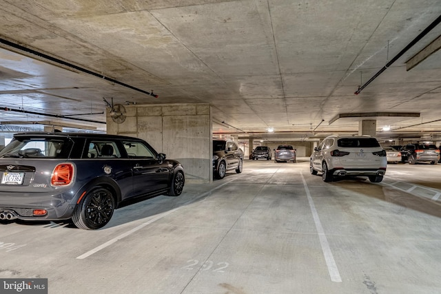 view of parking deck