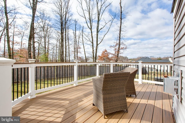 view of wooden terrace