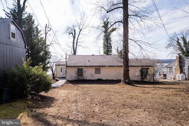 view of back of property